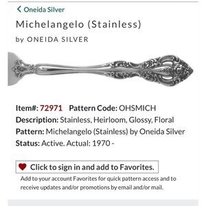Set Of 6 Oneida Silver Michelangelo Stainless Steel Butter Knives Floral Pattern